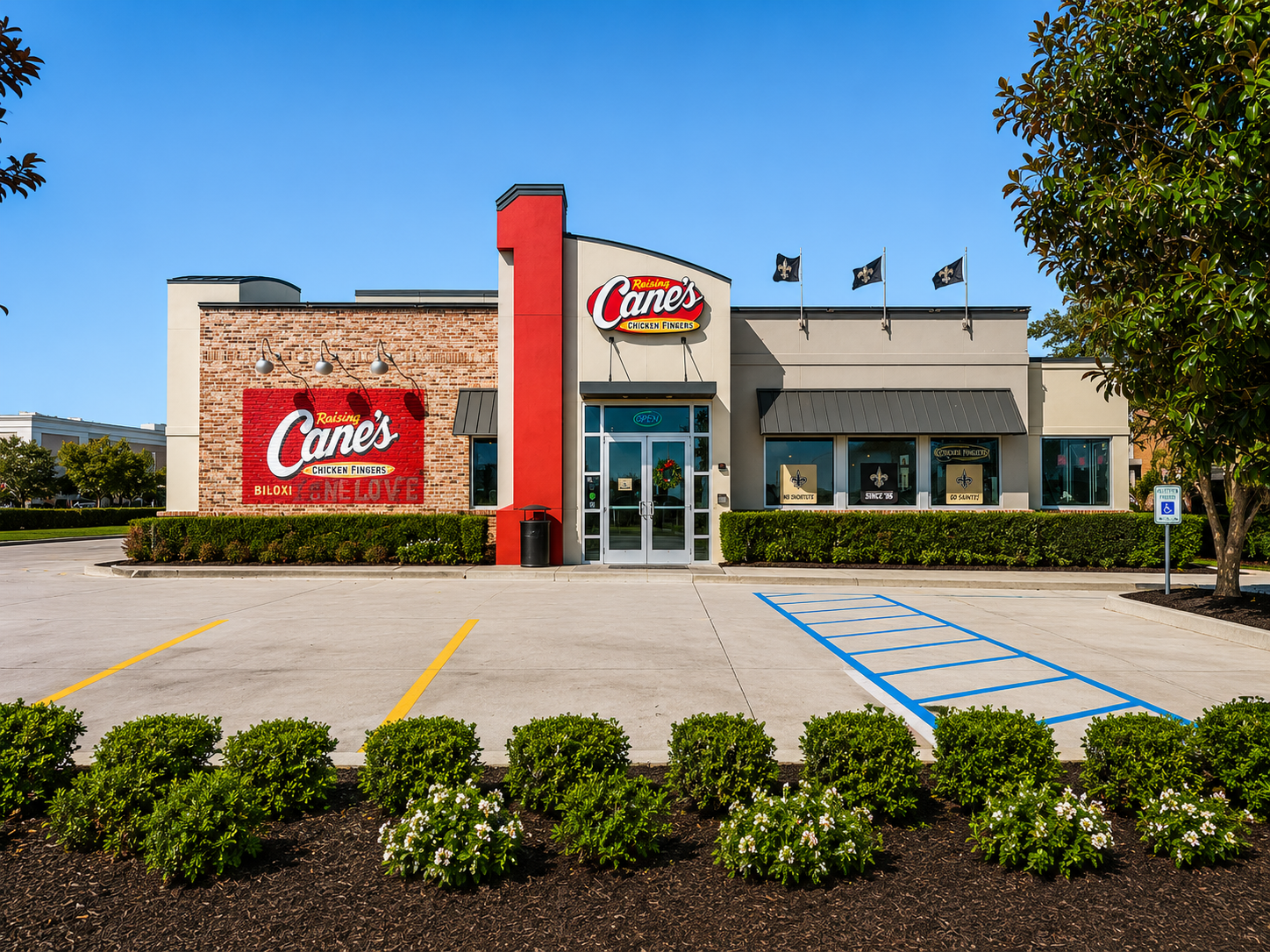 Raising Cane's front elevation