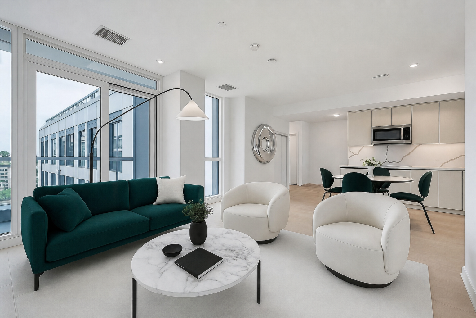 Living and dining, Suite 1113 — for rent